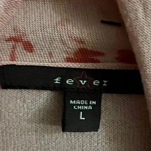 Fever Pink Floral Embellished Open-Front Cardigan - Picture 4 of 4